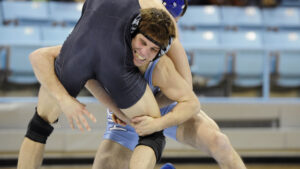 Troy Heilmann, UNC, qualified for the second time for the NCAA's this year.